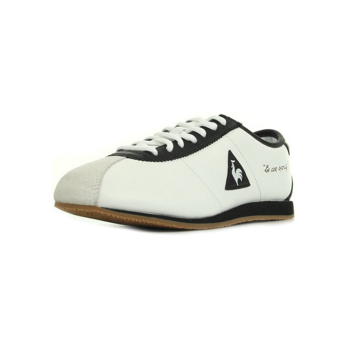 Le Coq Sportif Wendon W Cuir Noir - Chaussures Baskets Basses Femme